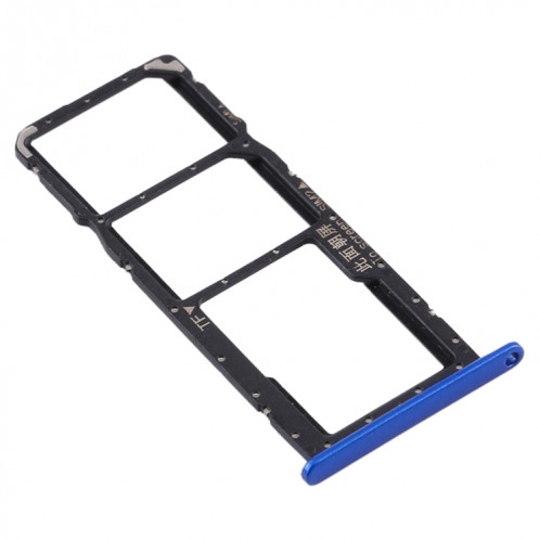 Plateau pour carte SIM + Plateau pour carte SIM + Plateau pour carte Micro SD pour Huawei Y8s (Bleu) SH599L580-04
