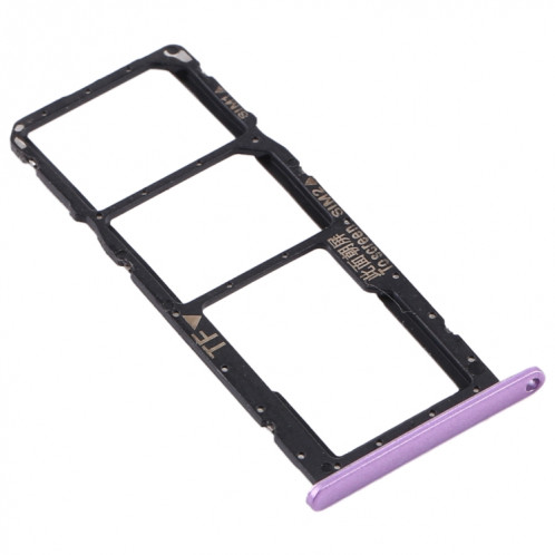 Plateau pour carte SIM + plateau pour carte SIM + plateau pour carte Micro SD pour Huawei Y8s (violet) SH599P1162-04