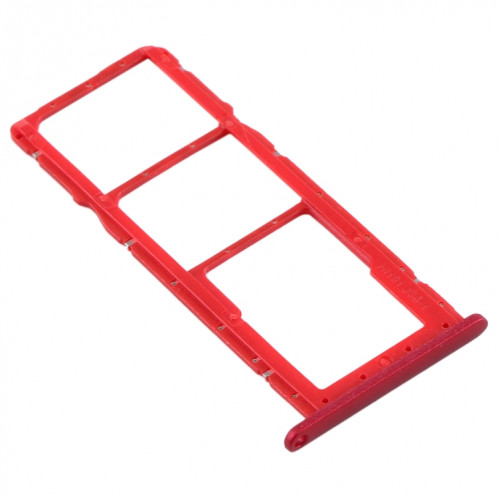 Plateau de la carte SIM + plateau de la carte SIM + plateau de la carte Micro SD pour Huawei Y8s (rouge) SH599R4-04