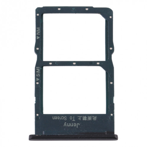 Plateau Carte SIM + Plateau Carte NM pour Huawei P40 Lite (Noir) SH600B619-04