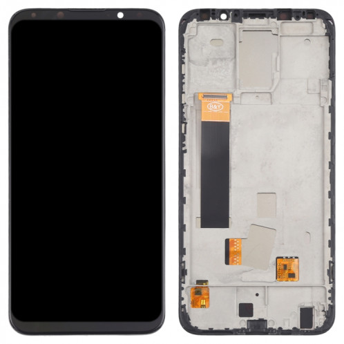 Écran LCD TFT pour Meizu 16X Digitizer Full Assembly avec cadre, ne prenant pas en charge l'identification des empreintes digitales (noir) SH603B1636-07