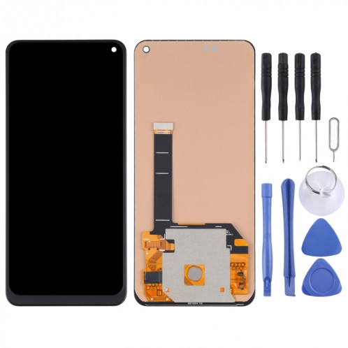 Écran LCD en matériau TFT et ensemble complet de numériseur (ne prenant pas en charge l'identification des empreintes digitales) pour Vivo X30 / X30 Pro (noir) SH604B486-06