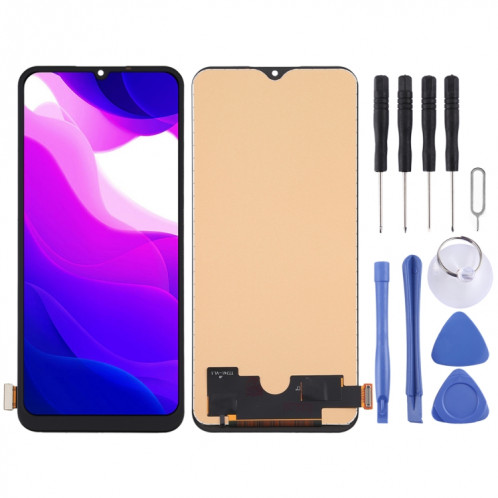 Écran LCD matériel TFT et assemblage complet du numériseur (ne prenant pas en charge l'identification d'empreintes digitales) pour Xiaomi Mi 10 Lite 5G / Mi 10 Youth 5G SH06081492-06