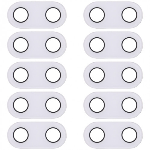 Objectif de caméra arrière 10 PCS pour Asus Zenfone 5 ZE620KL / ZS620KL (blanc) SH673W1001-05