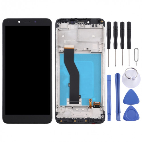 Écran LCD pour LG K20 (2019)LM-X120EMW LMX120EMW LM-X120 Digitizer Assemblage complet avec cadre (Noir) SH675B1621-06