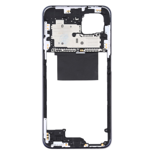Pour OPPO A92s/Reno4 Z 5G PDKM00 plaque de lunette de cadre moyen (noir) SH755B347-06