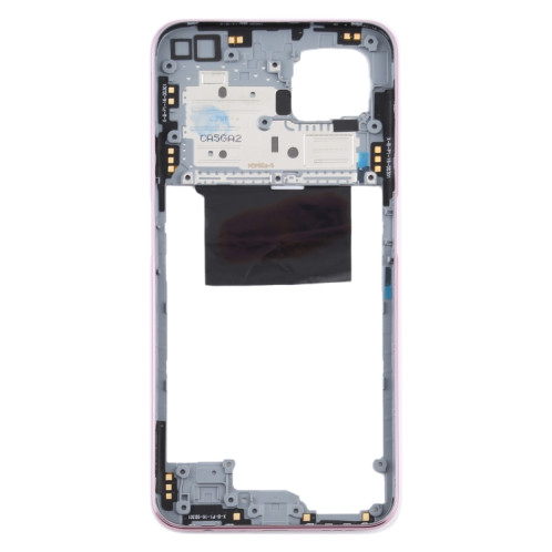Pour OPPO A92s/Reno4 Z 5G PDKM00 plaque de lunette de cadre moyen (rose) SH755F846-06