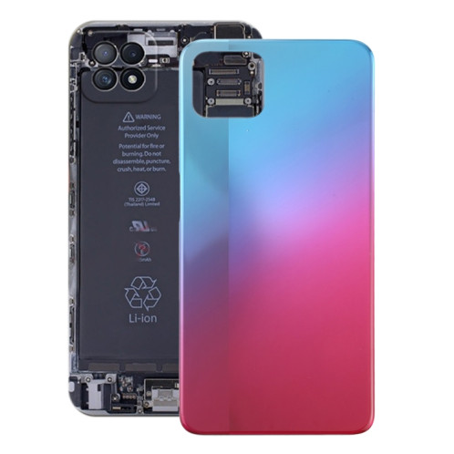 Pour le couvercle arrière de la batterie OPPO A72 5G PDYM20 (bleu) SH57LL101-06
