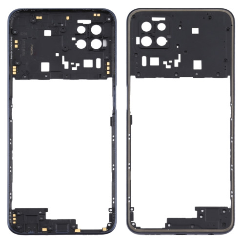 Pour OPPO A72 5G PDYM20 plaque de lunette de cadre moyen (noir) SH758B1051-06