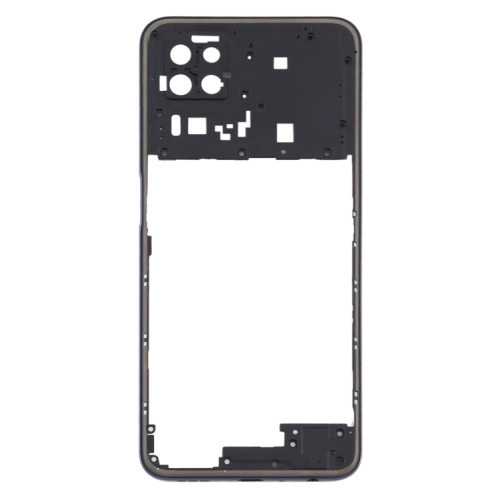 Pour OPPO A72 5G PDYM20 plaque de lunette de cadre moyen (noir) SH758B1051-06