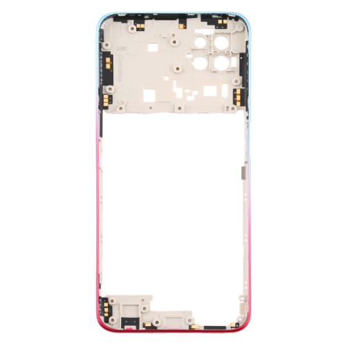 Pour OPPO A72 5G PDYM20 plaque de lunette de cadre moyen (bleu) SH758L543-06