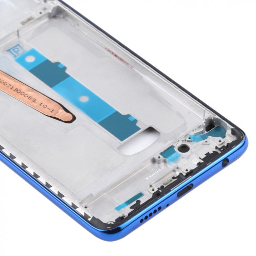 Boîtier avant plaque de lunette de cadre LCD pour Xiaomi Poco X3 / Poco X3 NFC M2007J20CG / M2007J20CT (bleu) SH954L1217-06