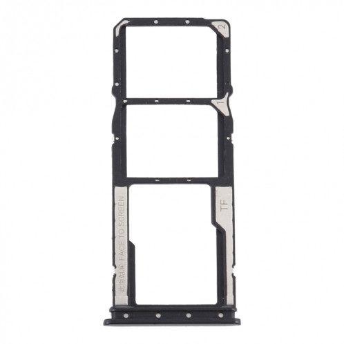 Plateau de la carte SIM + plateau de la carte SIM + plateau de la carte Micro SD pour Xiaomi Redmi 9A (noir) SH958B1607-04