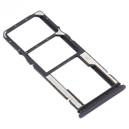 Plateau de la carte SIM + plateau de la carte SIM + plateau de la carte Micro SD pour Xiaomi Redmi 9A (noir) SH958B1607-04