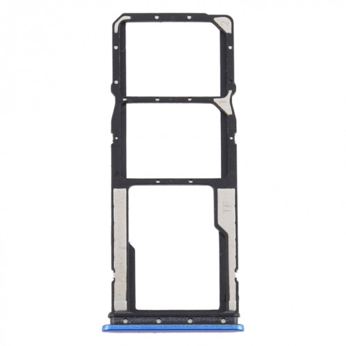Plateau de carte SIM + plateau de carte SIM + plateau de carte Micro SD pour Xiaomi Redmi 9A (bleu) SH958L855-04