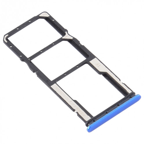 Plateau de carte SIM + plateau de carte SIM + plateau de carte Micro SD pour Xiaomi Redmi 9A (bleu) SH958L855-04
