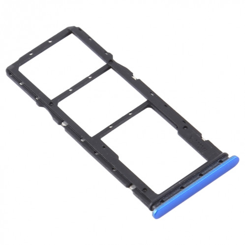 Plateau de carte SIM + plateau de carte SIM + plateau de carte Micro SD pour Xiaomi Redmi 9A (bleu) SH958L855-04