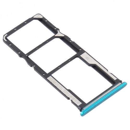 Plateau de la carte SIM + plateau de la carte SIM + plateau de la carte Micro SD pour Xiaomi Redmi 9 (vert) SH959G694-04