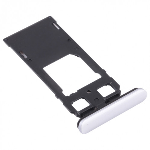 Plateau de carte SIM + plateau de carte SIM / plateau de carte micro SD pour Sony Xperia 1 / Xperia XZ4 (argent) SH960S1964-04