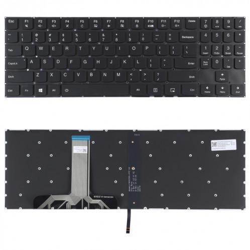 Clavier de Version britannique avec rétro-éclairage du clavier pour Lenovo Legion Y520 Y520-15IKB R720 Y720 Y720-15IKB SH0968394-05