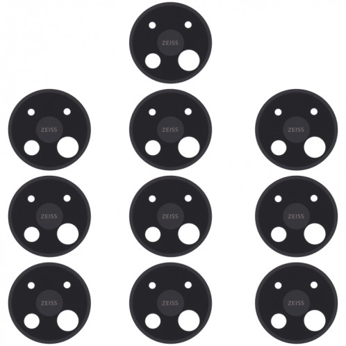 Couvercle d'objectif de caméra 10 PCS pour Nokia C5 Endi (Noir) SH985B394-04