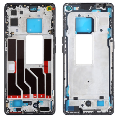 Plaque de lunette LCD de boîtier avant d'origine pour OPPO Reno5 PRO 5G PDSM00, PDST00, CPH2201 (Noir) SH018B1767-06