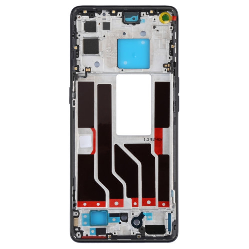 Plaque de lunette LCD de boîtier avant d'origine pour OPPO Reno5 PRO 5G PDSM00, PDST00, CPH2201 (Noir) SH018B1767-06