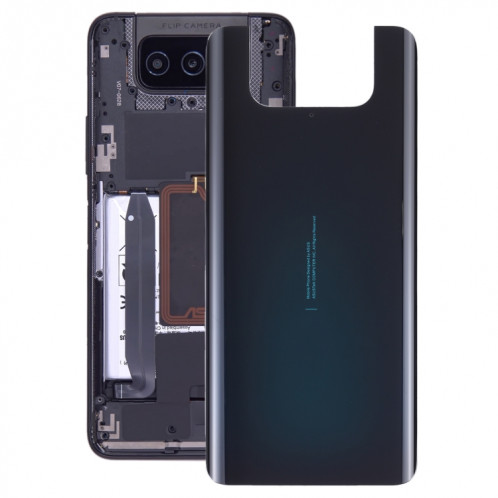 Couvercle arrière de la batterie de verre pour Asus Zenfone 7 ZS670KS (Noir) SH43BL797-07