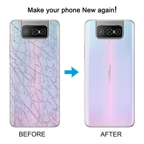 Cache arrière de batterie en verre pour Asus Zenfone 7 ZS670KS SH43SL329-07
