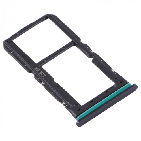 Pour OPPO Reno2 PCKM70 PCKT00 PCKM00 CPH1907 Plateau de carte SIM + Plateau de carte SIM / Plateau de carte Micro SD (Noir) SH079B774-04