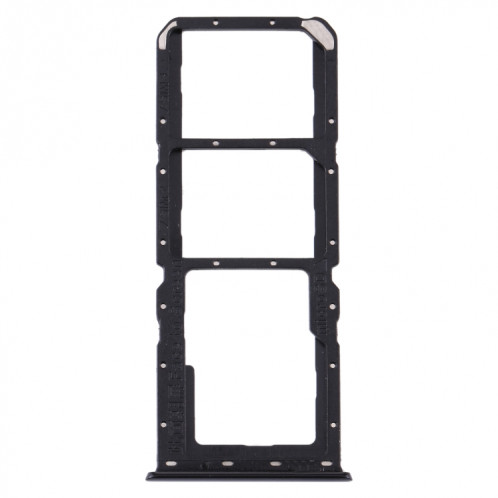 Pour OPPO A91/F15/Reno3 4G/Reno3 Youth CPH2001 CPH2021 PCPM00 Plateau de carte SIM + Plateau de carte SIM + Plateau de carte Micro SD (Noir) SH082B1744-04