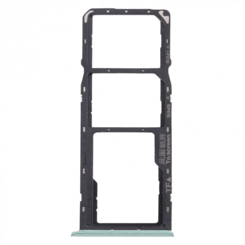 Pour OPPO Realme C11 RMX2185 Plateau de carte SIM + Plateau de carte SIM + Plateau de carte Micro SD (Vert) SH085G1005-04