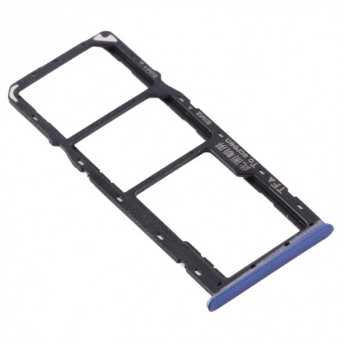 Pour OPPO Realme C11 RMX2185 Plateau de carte SIM + Plateau de carte SIM + Plateau de carte Micro SD (Bleu) SH085L214-04