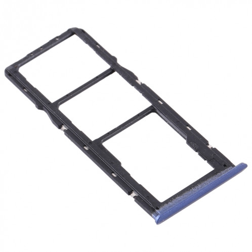 Pour OPPO Realme C11 RMX2185 Plateau de carte SIM + Plateau de carte SIM + Plateau de carte Micro SD (Bleu) SH085L214-04