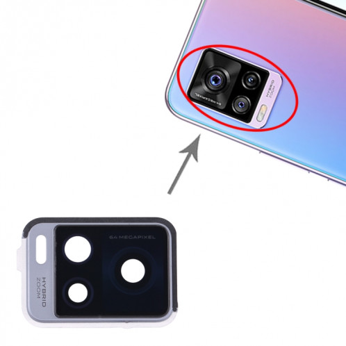 Pour Vivo S7 5G V2020A Couvercle d'objectif de caméra SH10891996-04
