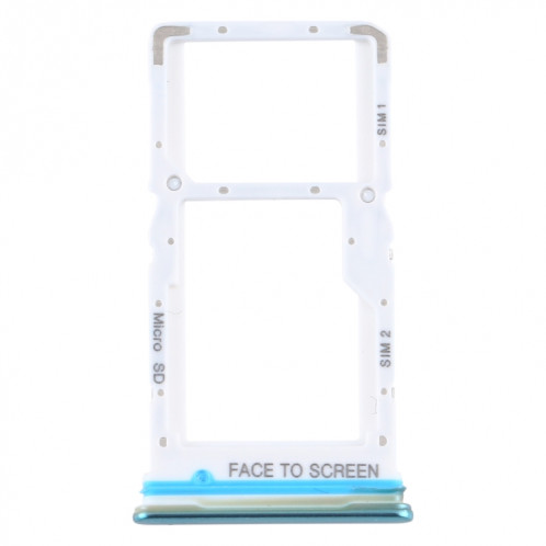 Plateau de la carte SIM + plateau de la carte SIM / plateau de la carte Micro SD pour Xiaomi Mi 10T Lite 5G (vert) SH091G1074-04