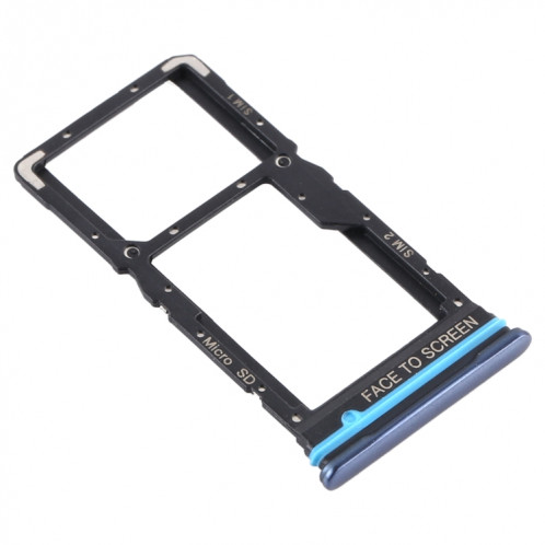 Plateau Carte SIM + Plateau Carte SIM / Plateau Carte Micro SD pour Xiaomi Mi 10T Lite 5G (Gris) SH091H124-04