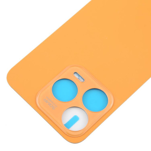 Coque arrière de batterie en cuir avec adhésif pour ZTE Blade V70 (orange) SH13EL1880-07