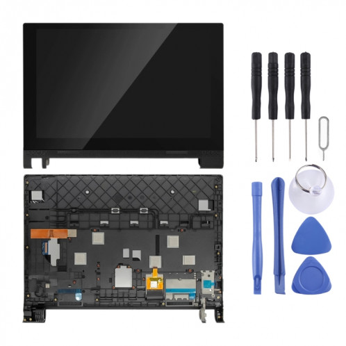 Écran LCD OEM pour Lenovo YOGA Tab 3 10.1 YT3-X50F YT3-X50 Assemblage complet du numériseur avec cadre (Noir) SH154B279-05