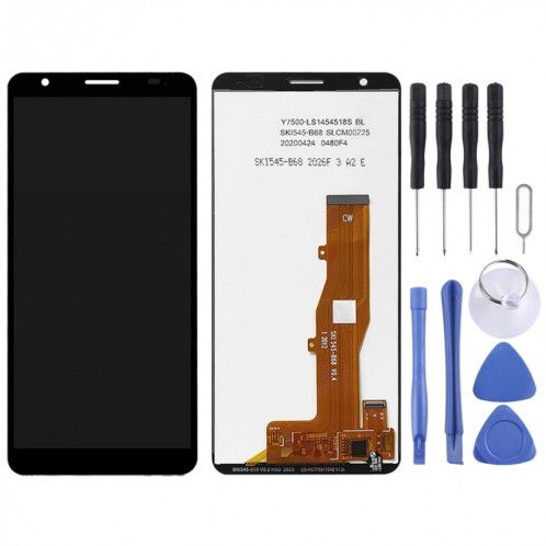 Écran LCD OEM pour ZTE Blade A3 2020 avec ensemble complet de numériseur (noir) SH165B462-04