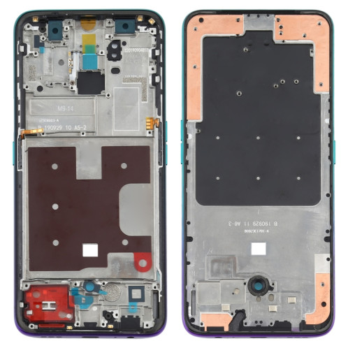 Pour OPPO Reno2 Z/Reno2 F PCKM70 PCKT00 CPH1945 CPH1951 CPH1989 Boîtier avant LCD Frame Bezel Plate (Vert) SH177G1931-06