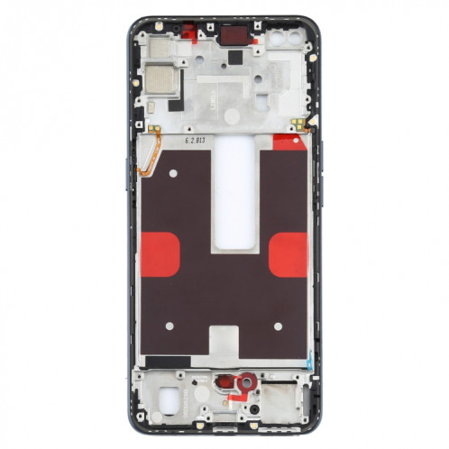 Pour OPPO Reno4 5G PDPM00, PDPT00, CPH2091 Plaque de lunette du cadre LCD du boîtier avant (noir) SH179B580-06