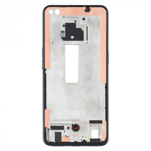 Pour OPPO Reno4 5G PDPM00, PDPT00, CPH2091 Plaque de lunette du cadre LCD du boîtier avant (noir) SH179B580-06