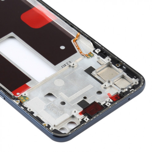 Pour OPPO Reno4 5G PDPM00, PDPT00, CPH2091 Plaque de lunette du cadre LCD du boîtier avant (noir) SH179B580-06