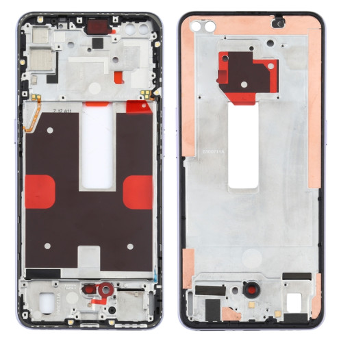 Pour OPPO Reno4 5G PDPM00, PDPT00, CPH2091 Plaque de lunette de cadre LCD pour boîtier avant (violet) SH179P71-06