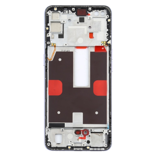 Pour OPPO Reno4 5G PDPM00, PDPT00, CPH2091 Plaque de lunette de cadre LCD pour boîtier avant (violet) SH179P71-06