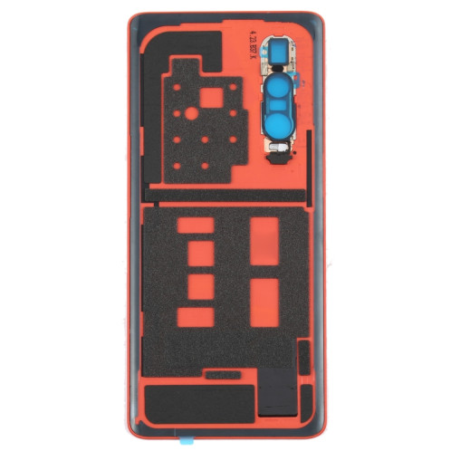 Pour OPPO Find X2 Pro CPH2025 PDEM30 Couverture arrière de la batterie en cuir d'origine (Orange) SH84EL1630-06