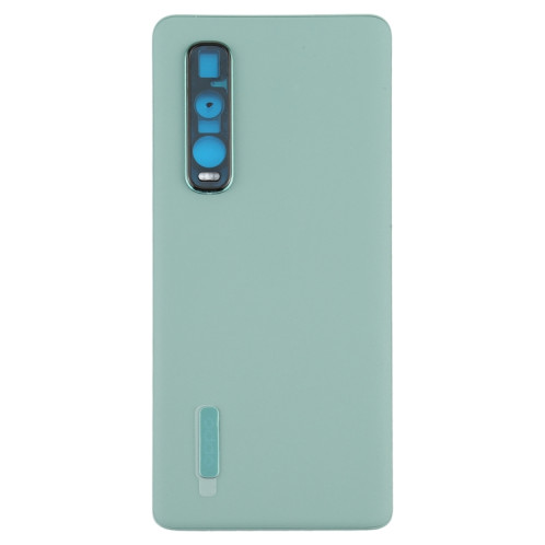 Pour OPPO Find X2 Pro CPH2025 PDEM30 Coque arrière de batterie en cuir d'origine (vert) SH84GL1044-06