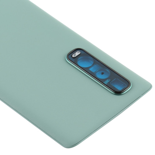 Pour OPPO Find X2 Pro CPH2025 PDEM30 Coque arrière de batterie en cuir d'origine (vert) SH84GL1044-06