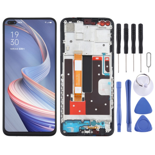 Écran LCD TFT pour OPPO A92s/Reno4 Z PDKM00 Assemblage complet du numériseur avec cadre SH12121992-06